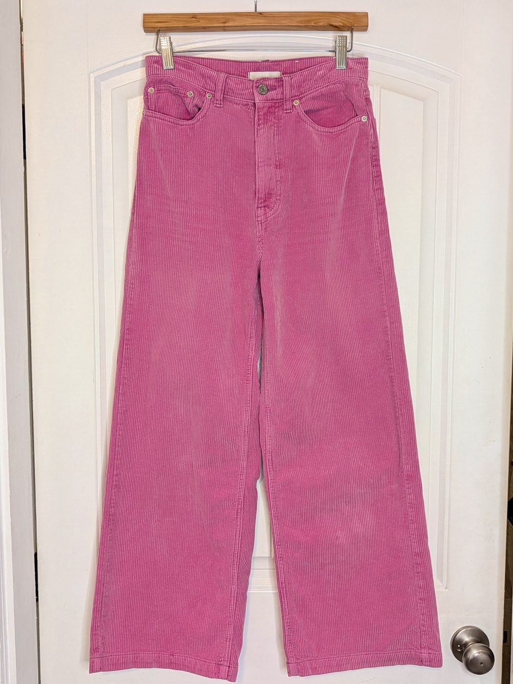 BDG Urban Outfitters Pink Corduroy High Rise Wide Leg Pants